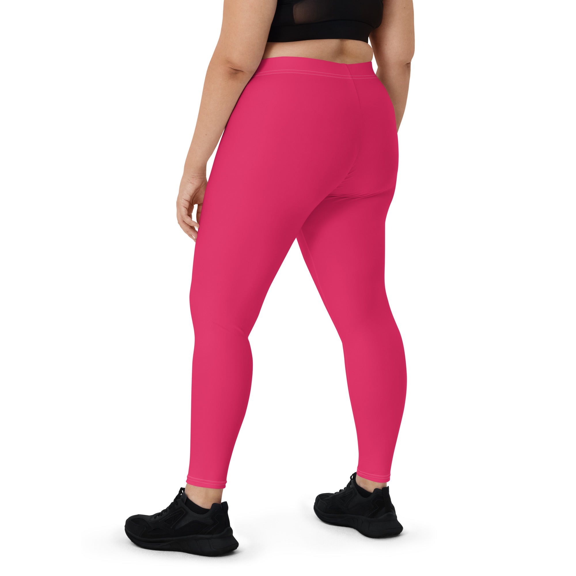 Mid-Waist Leggings in Hot Pink